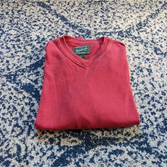 Men's Woolwich sweater medium coral colored comfortable spring - Picture 5 of 6